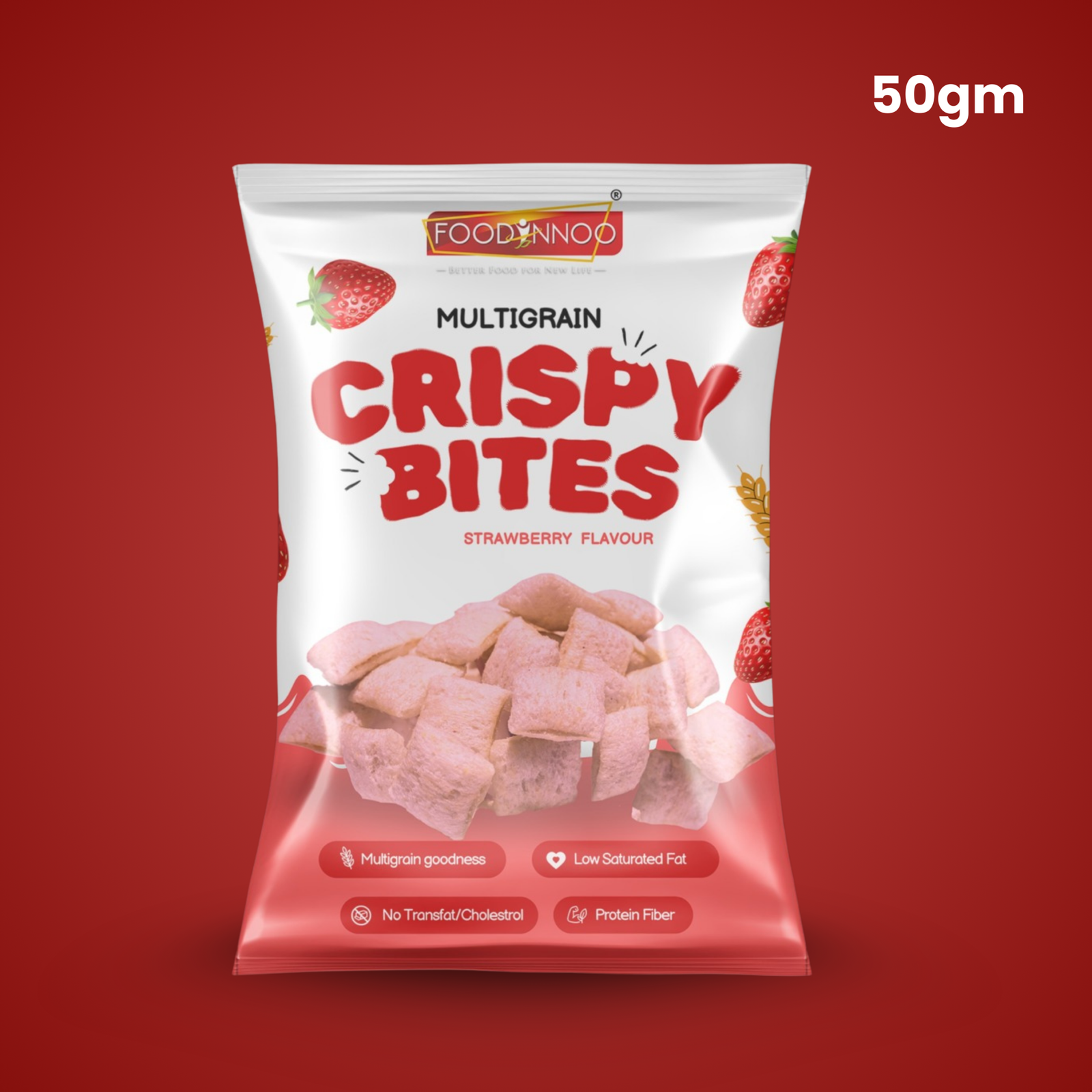 Crispy Bites – Strawberry Flavour 50gm
