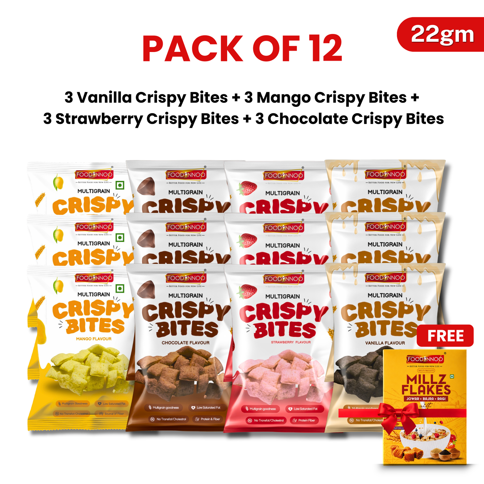 Crispy Bites Combo – 22g (Pack of 12)